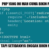 PHP bahasa pemrograman memang bikin pusing tapi tak bikin nyesek seperti PHP yang maknanya pemberi harapan palsu. Foto: Istimewa