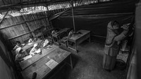 Sementara untuk juara ketiga kategori jurnalis diraih oleh fotografer Eko Siswono Toyudho  dengan karyanya yang berjudul Sekolahku Istanaku. (Istimewa).