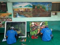 Warga lapas yang memiliki kreativitas di bidang seni juga difasilitasi. (Foto: Ardian Fanani)