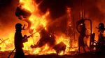 Foto: Aksi Bakar Monumen di Festival Las Fallas Spanyol