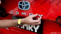 Camry Lego akan dipamerkan di pameran Brickman Awesome di Melbourne Museum Plaza dari 21 Maret sampai 29 April 2018.  Foto: Toyota