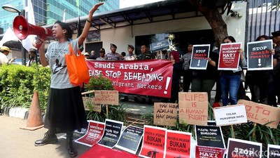 Kecam Hukum Mati TKI, Aktivis Demo Kedubes Arab Saudi