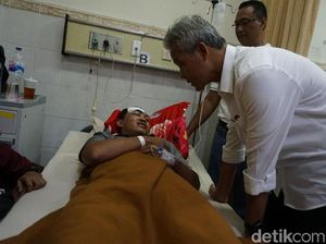 Ditengok Ganjar, Begini Kondisi Terkini Pengurus NU yang Dibacok