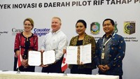 Kerjasama tersebut Pemkab Tabanan akan mendapatkan dukungan berupa fasilitas dan pelatihan dari Pemerintah Pusat yang bermitra dengan Pemerintah kanada melalui National Support for Local Investement Climates (NSELRED). Foto: dok. Humas Tabanan Bali