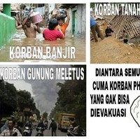 Hanya korban PHP yang tak bisa dievakuasi. Foto: Istimewa