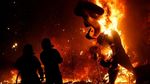 Foto: Aksi Bakar Monumen di Festival Las Fallas Spanyol