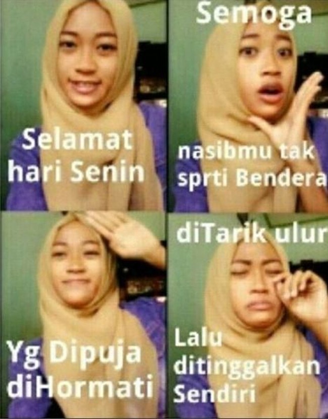 Semoga nasibmu tak seperti bendera yang dipuja tapi selalu ditarik ulur. Foto: Istimewa