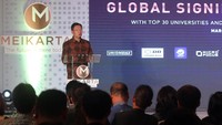 Kesembilan perusahaan global bidang Logistik dan Fintech dari AS, Inggris, Singapura dan China itu berencana menginvestasikan dana 300 juta Dolar AS atau sekitar Rp 4 triliun untuk proyek Meikarta milik kelompok usaha LIPPO Group guna mewujudkan Meikarta sebagai kawasan sains dan teknologi. Foto: dok. Meikarta