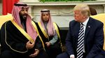Foto: Senyum dan Tawa Putra Mahkota Saudi Saat Bertemu Trump