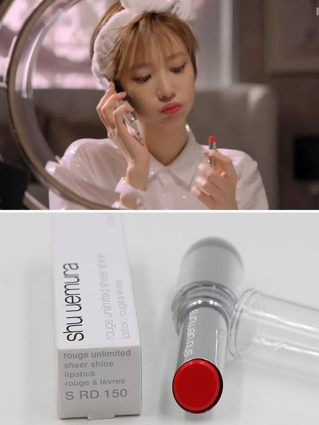 Bukan hanya di drama She Was Pretty, Go Joon Hee juga sering pamer lipstik andalannya ini di Instagram. Lipstik itu Shu Uemura Sheer Shine #S RD 150. Foto: Istimewa