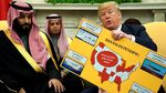 Foto: Senyum dan Tawa Putra Mahkota Saudi Saat Bertemu Trump