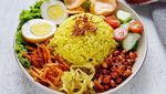 Sedap! Makan Siang dengan 10 Nasi Kuning Berlauk Komplet dari Netizen