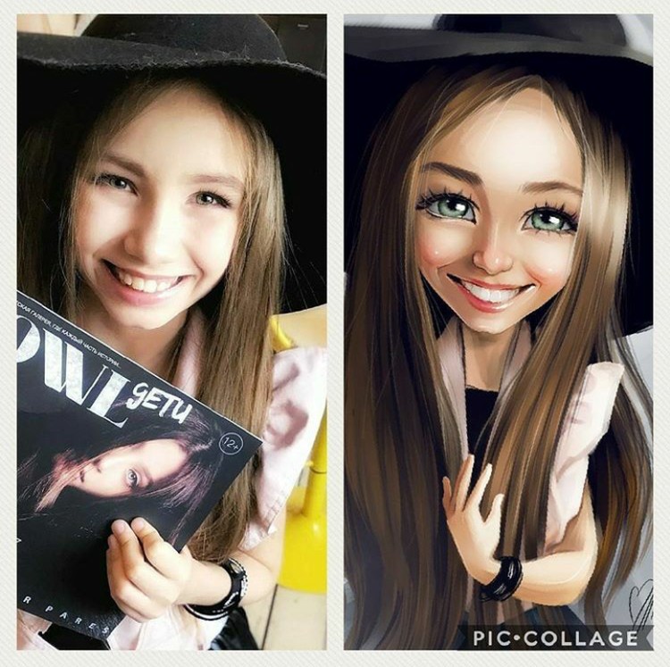 Begini Jadinya Saat Gadis Cilik Dibuat Karikatur
