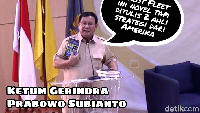 Ketum Gerindra Prabowo Subianto sudah beberapa kali bicara soal Indonesia bubar 2030. Salah satunya saat mengutip novel Ghost Fleet. Ghost Fleet ini novel tapi ditulis 2 ahli strategi dari Amerika, menggambarkan sebuah skenario perang antara China dan Amerika tahun 2030. Yang menarik dari sini bagi kita hanya 1. Mereka ramalkan tahun 2030, Republik Indonesia sudah tidak ada lagi, ungkap Prabowo.