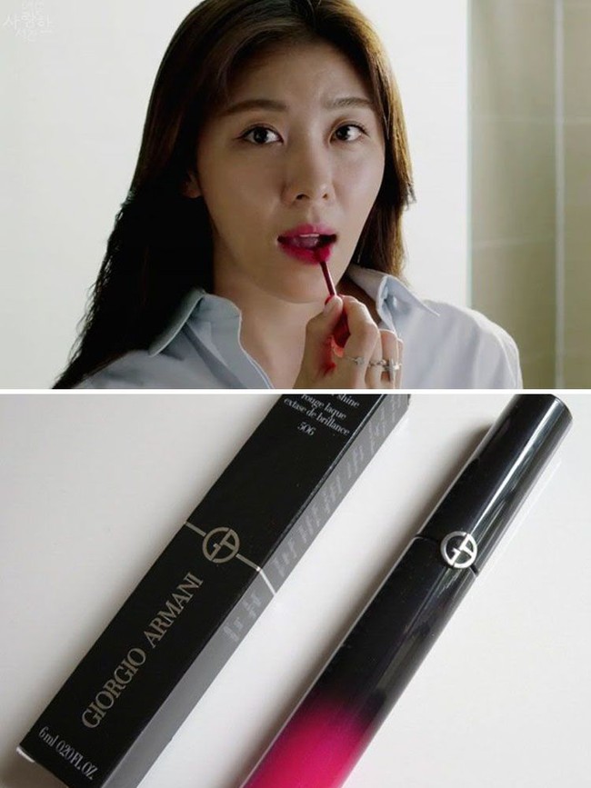 Ha Ji Won menyukai tampilan lipstik yang lebih soft. Ia pun menggunakan Giorgio Armani Lip Maestro #506 dalam serial The Time We Were Not In Love. Foto: Istimewa