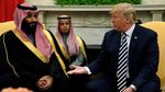 Foto: Senyum dan Tawa Putra Mahkota Saudi Saat Bertemu Trump