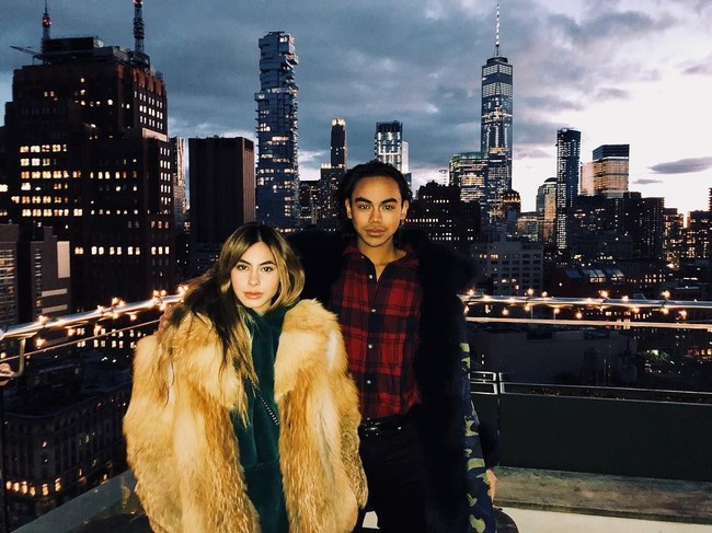 Sementara pada awal Maret, Valerie yang datang menjenguk Rafi Haikal di New York.  Foto: dok. Instagram