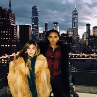 Sementara pada awal Maret, Valerie yang datang menjenguk Rafi Haikal di New York.  Foto: dok. Instagram