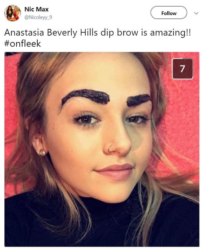 Bencana lain yang kadang tidak disadari wanita. Terutama mereka yang baru belajar makeup. Foto: Twitter.