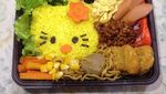 Sedap! Makan Siang dengan 10 Nasi Kuning Berlauk Komplet dari Netizen