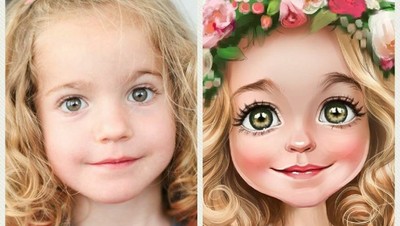 Begini Jadinya Saat Gadis Cilik Dibuat Karikatur