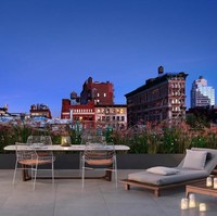 Teras yang sangat nyaman, menghadap ke pemandangan Kota New York. Foto: Dok. Stribling Marketing Associates