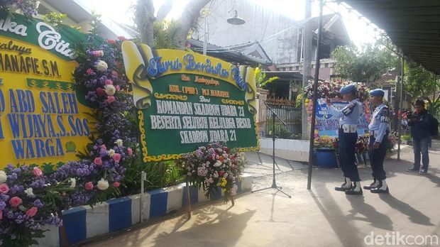 Suasana rumah duka Perum Dirgantara, Kedungkandang, Kota Malang 