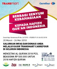 Berbagi Senyum Hafiz Quran Indonesia di Transmart Carrefour
