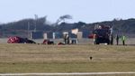 Foto: Pesawat Red Arrow Jatuh saat Latihan, Pilot Selamat
