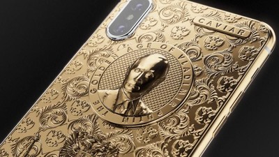 iPhone X Seharga Rp 68 Juta, Berlapis Emas Berwajah Putin