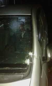 Mobil komplotan bajing loncat yang merampok di Probolinggo. (Foto: M Rofiq)