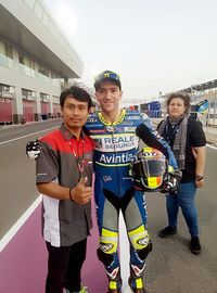 Mugiyono bersama Xavier Simeon