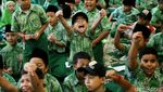 Murid SD Al-Azhar Ikut Simulasi Pemungutan Suara di KPU