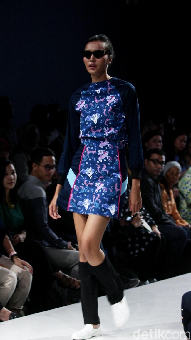 Fashion show karya delapan desainer lokal dengan mengangkat tema My Little Pony di Plaza Indonesia Fashion Week 2018, Jakarta. Rabu [21/3/2018]. [Foto: Mohammad Abduh/Wolipop]