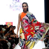 Fashion show karya delapan desainer lokal dengan mengangkat tema My Little Pony di Plaza Indonesia Fashion Week 2018, Jakarta. Rabu [21/3/2018]. [Foto: Mohammad Abduh/Wolipop]