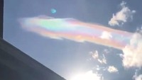 Kala itu, 19 Maret 2018, Fuller tengah melintas dan melihat pelangi itu di langit Herriman, Utah.  (Foto: Dok. Wendi Fuller/Storyful via ABC News)