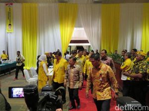 JK Hadiri Rakernas Partai Golkar