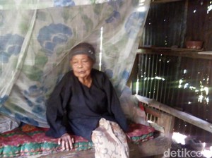 Nenek Kasni Hidup Sebatang Kara di Gubuk Bekas Penyimpanan Jagung