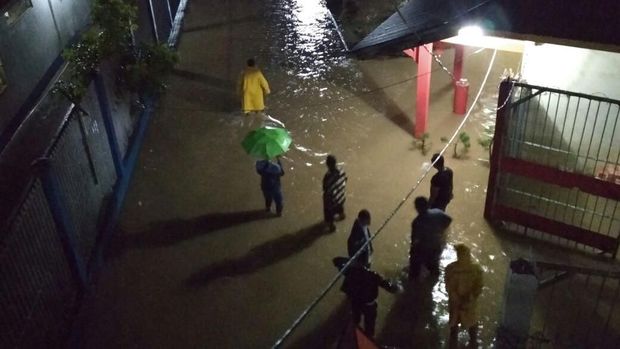 Lapas Jambi Banjir akibat Hujan Deras, 26 Narapidana Diungsikan