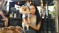 Ada juga lho pengunjung yang datang ke kafe kematian ini bersama anjingnya. Sang pemilik berharap kafe ini bisa membuat orang-orang menerima kematian mereka dan menginspirasi mereka untuk menikmati setiap momen dalam hidup. Foto: Facebook Kid-Mai Death Cafe