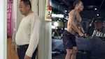 Wow! Begini Transformasi Bapak dan Anak, Dari Gemuk Jadi Sixpack