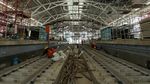 Melihat Stasiun Pertemuan Jalur Layang dan Bawah Tanah MRT Jakarta