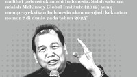 Chairul Tanjung (CT) saat menjabat Ketua Umum Komite Ekonomi Nasional (KEN) dalam Penganugerahan Gelar Doktor Honoris Causa Bidang Ilmu Ekonomi Universitas Airlangga, Surabaya, Senin 26 Agustus 2013 (Ilustrasi oleh Mindra Purnomo)