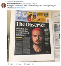Apa Kabar Whistleblower Skandal Data FB, Christopher Wylie?