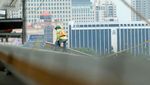 Melihat Stasiun Pertemuan Jalur Layang dan Bawah Tanah MRT Jakarta