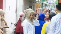 Nanda berpasangan dengan Ahmad Wanedi di posisi nomor urut 1. (Foto: Instagram nandagudban)