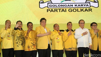 Foto: Mengitip Rakernas Golkar yang Bahas Opsi Duet Jokowi-Airlangga