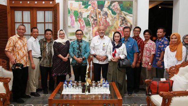 Anas menerima kunjungan Sekretaris Watimpres, IGK Manila dan timnya. (Foto: Ardian Fanani)