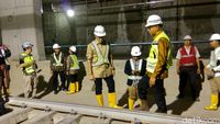 Tinjau Proyek MRT, Sandiaga Sebut Konstruksi Sudah 92%