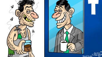 Facebook memang sering jadi ajang pencitraan yang berbeda dari kondisi sebenarnya di dunia nyata. Foto: Pinterest